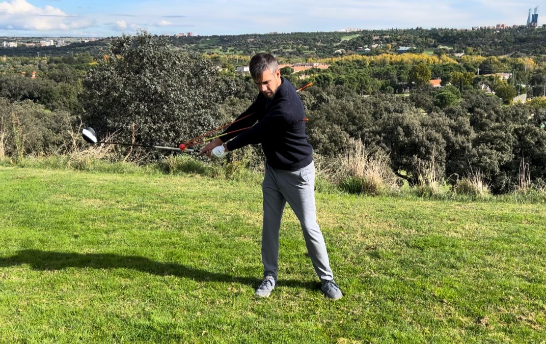 Entrenador de Swing plegado para transportar